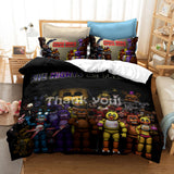 Five Nights at Freddy's Cosplay Bedding Duvet Cover Halloween Sheets Bed Set
