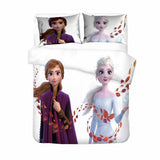 Frozen Cosplay Bedding Set Duvet Cover Halloween Sheets