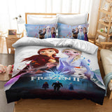 Frozen Elsa Anna Cosplay Duvet Cover Set Halloween Quilt Cover