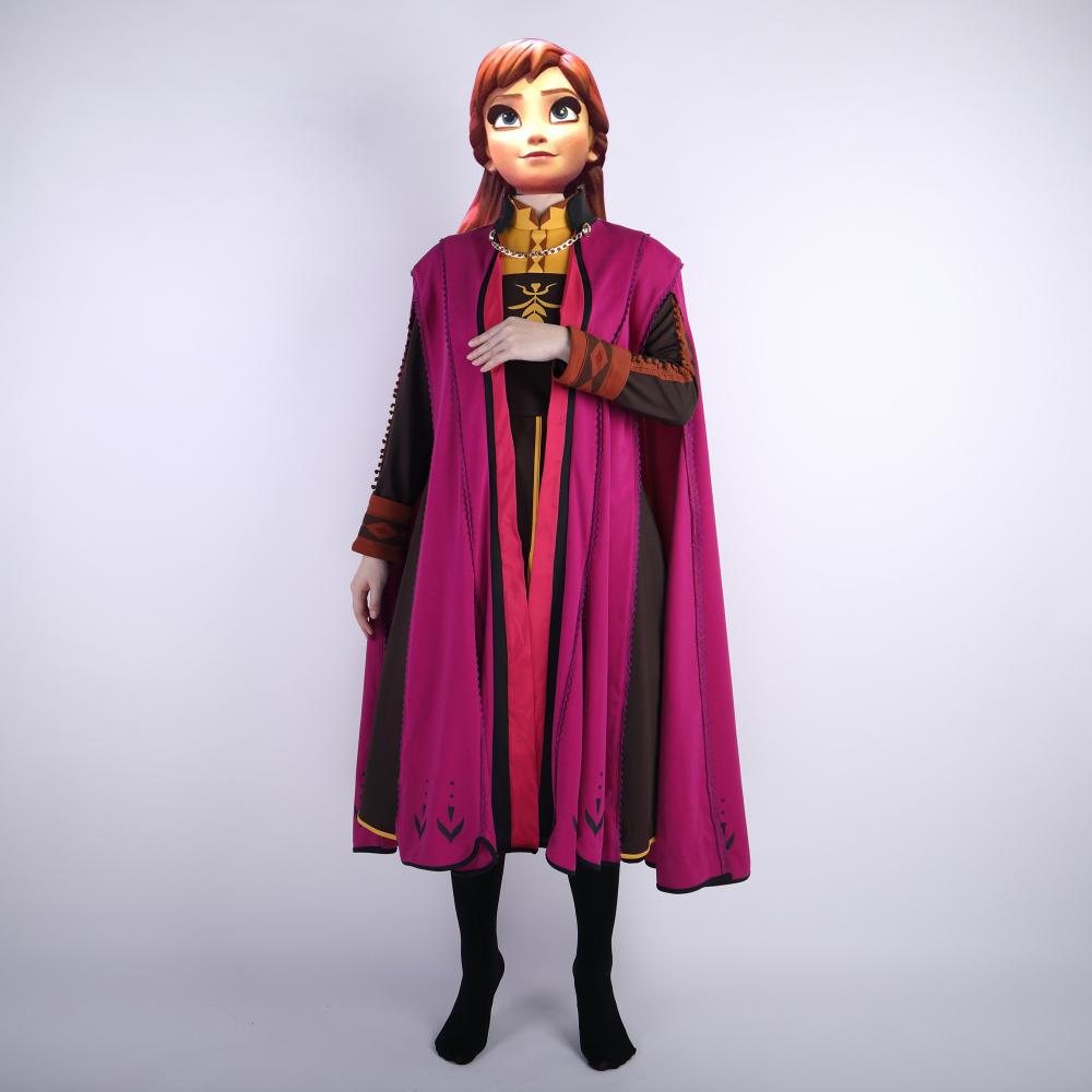 2019 Movie Frozen 2 Anna Elsa Princess Cosplay Costume Fancy Dress Customize Halloween Suit - bfjcosplayer