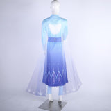 New Frozen 2 Cosplay Snow Adult Elsa Dress Costume Halloween Cosplay Elsa Anna Costume Princess Ice Queen Elsa Outfit Full Set - bfjcosplayer