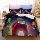 Game Among Us Cosplay Bedding Duvet Cover Halloween Comforter