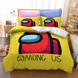 Game Among Us Cosplay Bedding Duvet Cover Halloween Comforter