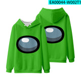 Game Among Us Cosplay No Zipper Hoodie Halloween Costume