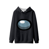 Game Among Us Cosplay No Zipper Hoodie Halloween Costume