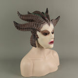 Game Diablo Lilith Sorceress Cosplay Latex Helmet Halloween Props