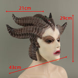 Game Diablo Lilith Sorceress Cosplay Latex Helmet Halloween Props