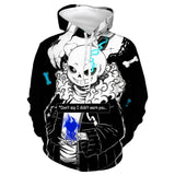 Game Undertale Sans Cosplay Hoodie Sweater Halloween Costume