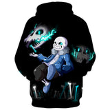 Game Undertale Sans Cosplay Hoodie Sweater Halloween Costume
