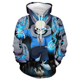 Game Undertale Sans Cosplay Hoodie Sweater Halloween Costume
