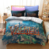 Game Valheim Cosplay Bedding Set Duvet Cover Halloween Bed Sheets