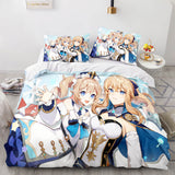 Genshin Impact Cosplay Bedding Sets Duvet Cover Halloween Comforter Sets