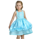 BFJFY Girls Elsa Kitchen Princess Dress Apron Halloween Cosplay Costume - bfjcosplayer