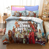 Grand Theft Auto Cosplay Bedding Duvet Cover Halloween Sheets Bed Set