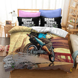 Grand Theft Auto Cosplay Bedding Duvet Cover Halloween Sheets Bed Set