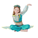 BFJFY Girls Arabian Royalty Princess Jasmine Halloween Costume - bfjcosplayer