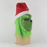 Funny Grinch Stole Christmas Latex Mask Gloves XMAS Costume Adult Party Mask Grinch Cosplay Carnival Face Masks - bfjcosplayer