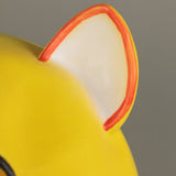 Maneki Neko Small Lucky Money Cat Gold Helmet Halloween Animal  Fancy Dress Cosplay Latex Helmet