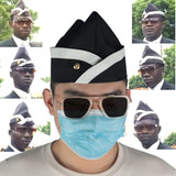 Cosplay Ghana Pallbearers Coffin Dance Black Cap Funeral Dancing Team Display Hat Funny Dressed Costume