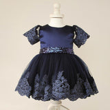 BFJFY Girl's Lace Bowknot Dresses Princess Wear Halloween Cosplay Costume - bfjcosplayer