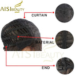 Long Wavy Red Black Pink Synthetic Wigs for Women Cosplay Party