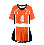 Haikyuu Cosplay Costume Hinata Shoyo Shirt Shorts Nishinoya Yuu Halloween Party Uniform