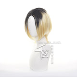 Haikyuu Kozume Kenma Black Gold Cosplay Wig Halloween Props