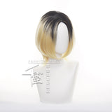 Haikyuu Kozume Kenma Black Gold Cosplay Wig Halloween Props