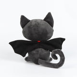 Halloween Bat Cat Plush Toy Soft Stuffed Animal Doll Birthday Holiday Gifts for Kids