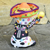 Halloween Dancing Ghost Decoration Electric Skull Ghost Plush Doll