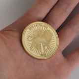 John Wick Continental Hotel Gold Coin Movie Replica Props Accessories Metal Halloween Party Costume Prop