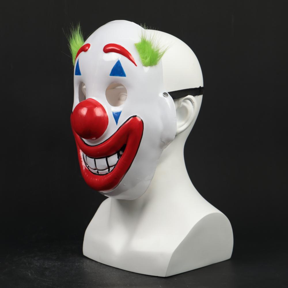 2019 Joker Pennywise Mask Stephen King Clown Cosplay Masks Green Hair Halloween Party Costume Prop - bfjcosplayer