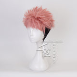 Jujutsu Kaisen Itadori Yuji Pink Cosplay Wig Halloween Props