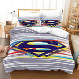 Justice League Batman Superman Cosplay Bedding Set Duvet Cover Halloween Sheets