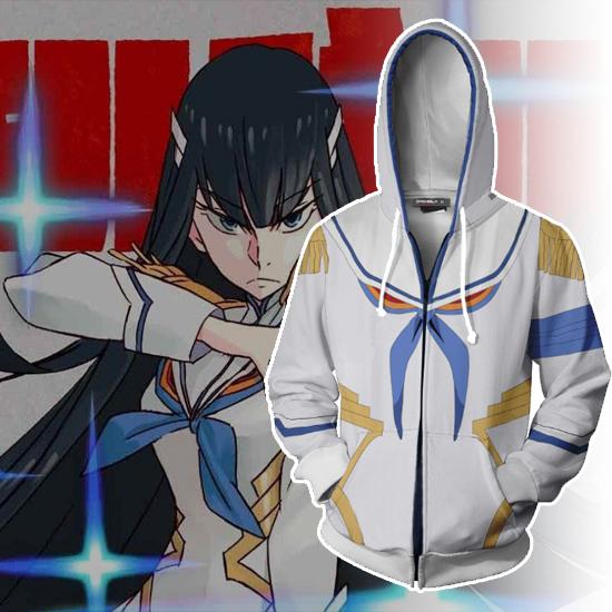 Kill la Kill 3D digital print hoodie cardigan hooded zipper pullover sports jacket - bfjcosplayer