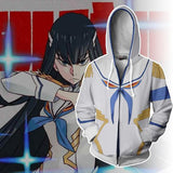Kill la Kill 3D digital print hoodie cardigan hooded zipper pullover sports jacket - bfjcosplayer