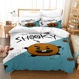 LINE HELLO BT21 Cosplay Bedding Sets Duvet Cover Halloween Comforter Sets