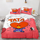 LINE HELLO BT21 Cosplay Bedding Sets Duvet Cover Halloween Comforter Sets