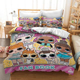 LOL Surprise OMG Dolls Cosplay Bedding Set Duvet Cover Halloween Bed Sheets
