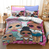 LOL Surprise OMG Dolls Cosplay Bedding Set Duvet Cover Halloween Bed Sheets
