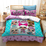 LOL Surprise OMG Dolls Cosplay Bedding Set Duvet Cover Halloween Bed Sheets