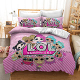 LOL Surprise OMG Dolls Cosplay Bedding Set Duvet Cover Halloween Bed Sheets