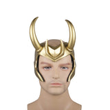 Loki Season 1 Cosplay PVC Helmet TV series Loki Halloween Props
