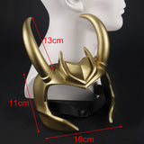 Loki Season 1 Cosplay PVC Helmet TV series Loki Halloween Props