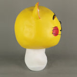 Maneki Neko Small Lucky Money Cat Gold Helmet Halloween Animal  Fancy Dress Cosplay Latex Helmet