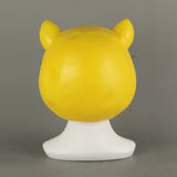 Maneki Neko Small Lucky Money Cat Gold Helmet Halloween Animal  Fancy Dress Cosplay Latex Helmet