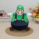 Mario Luigi Plush Toy Soft Stuffed Doll Big Belly Sumo Doll Birthday Holiday Gifts