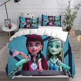 Monster High Bedding Sets Bed Quilt Cover Pillow Case Halloween Cosplay Comforter Sets
