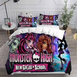 Monster High Bedding Sets Bed Quilt Cover Pillow Case Halloween Cosplay Comforter Sets