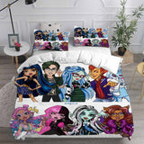Monster High Bedding Sets Bed Quilt Cover Pillow Case Halloween Cosplay Comforter Sets